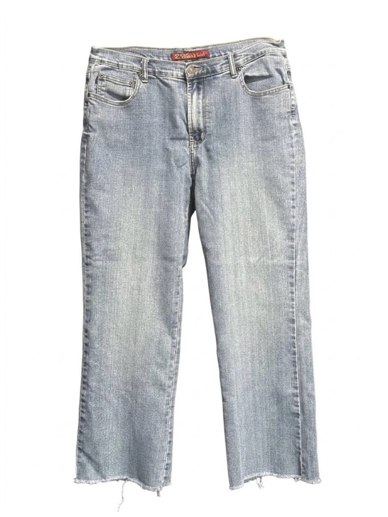 Z. Cavaricci Denim - Vintage Z. Cavaricci Straight Leg Jeans Mid
High Rise Frayed Hem Blue Size 14